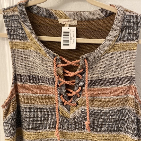 Striped Sleeveless Dress - Picture 2 of 5